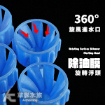 3D除油膜 自旋浮筒 藍色 M