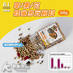 B.L 樂融融 草/果/花 陸龜多元飼料（120g）